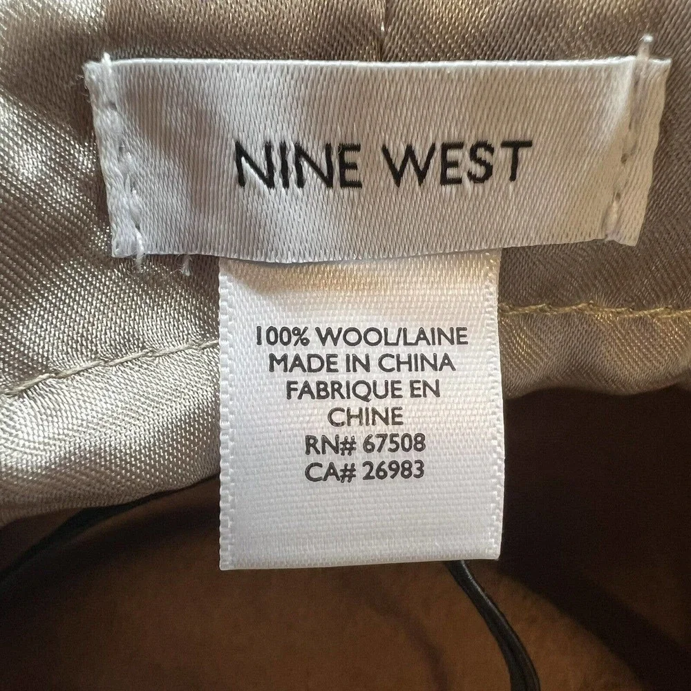 Nine West Brown Wool Hat‎ Ladies New